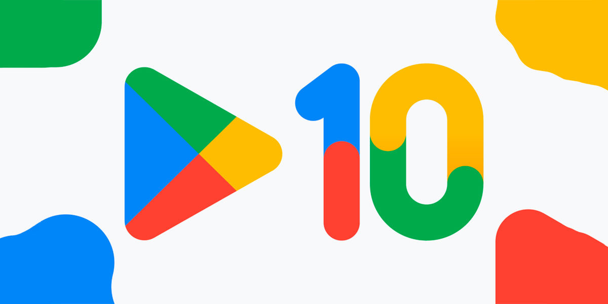 Google Play Store Nuevo Logo Decimo Aniversario