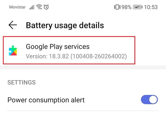 Google Play services error