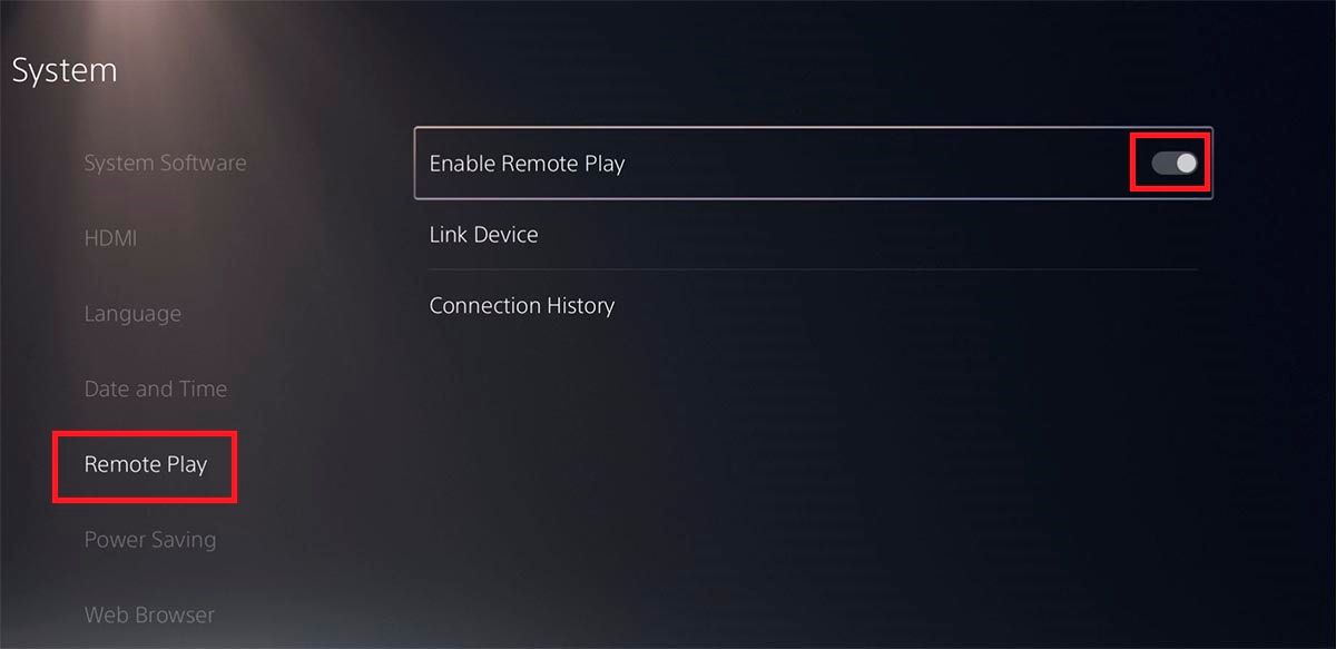 Habilitar Remote Play PS5