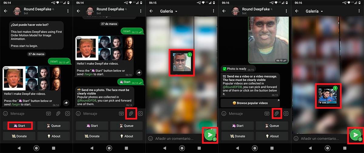 Hacer un Deepfake en Telegram