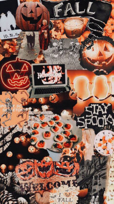 Halloween collage aesthetic 2