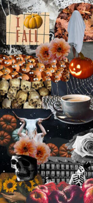Halloween collage aesthetic 3