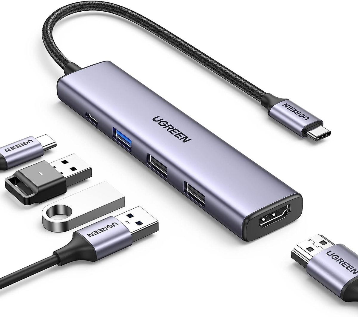 Hub USB-C UGREEN Revodok 5 en 1 para iPads
