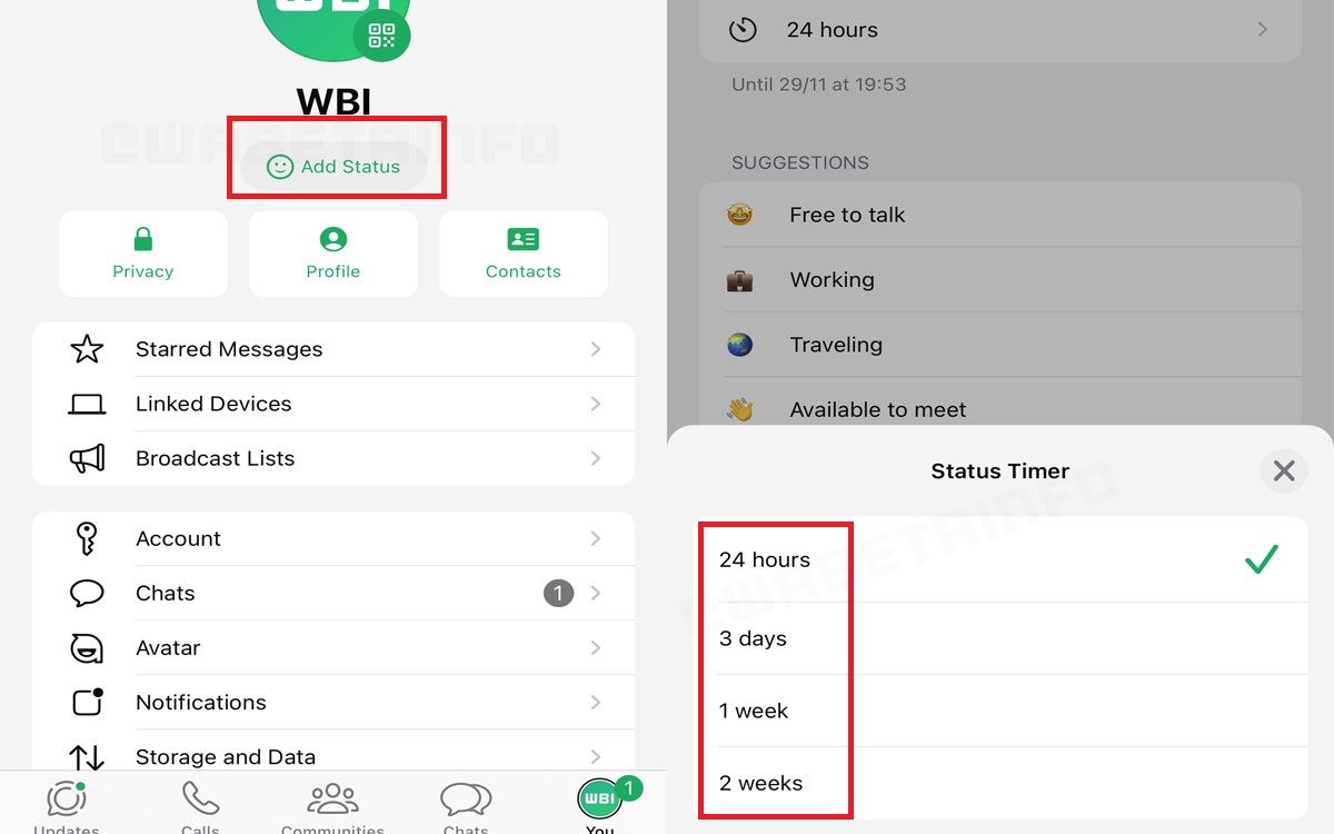 WhatsApp trae novedades para el estado de texto: ahora tendrán un límite de tiempo
