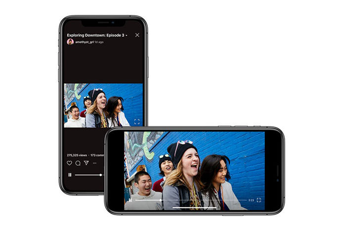 Instagram TV permite publicar videos horizontales