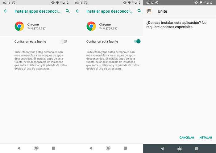 Instalar archivos APK Android tutorial 1