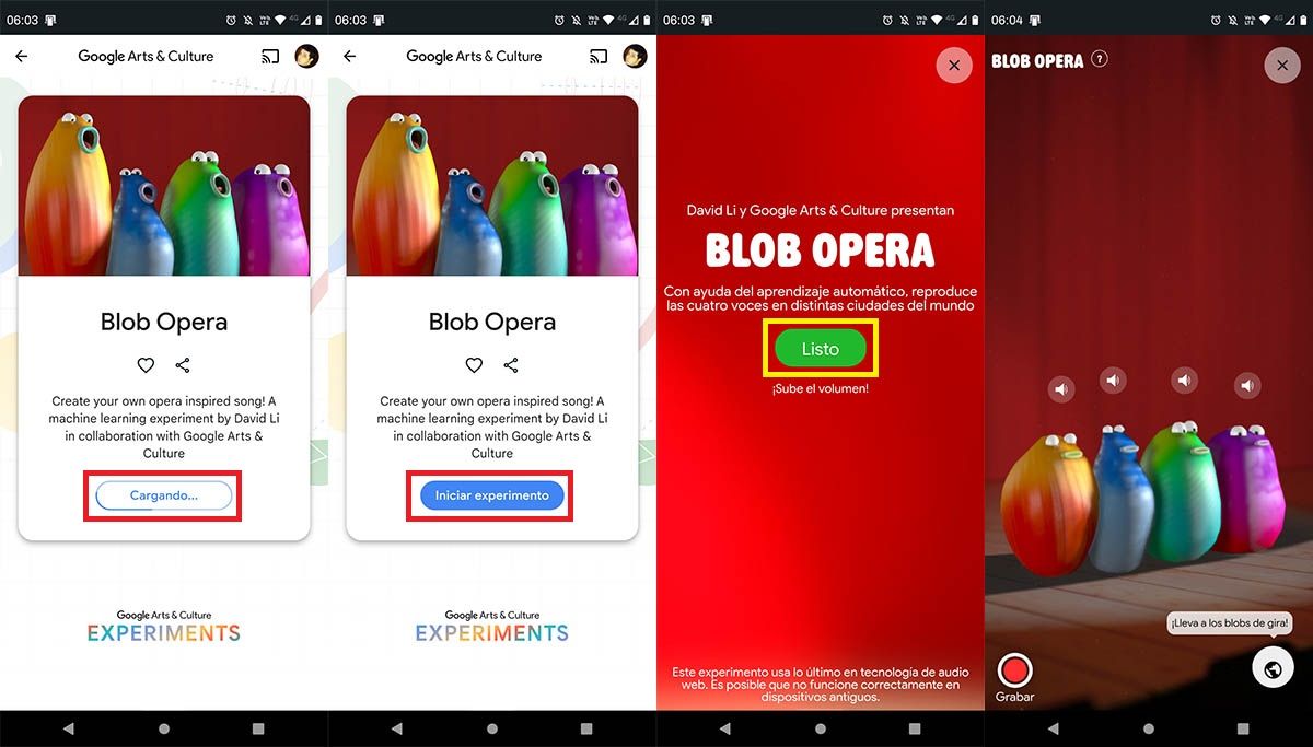 Jugar a Blob Opera en Android