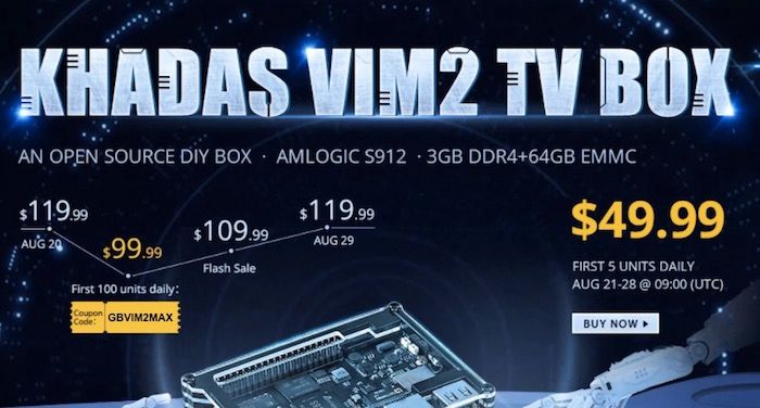 Khadas VIM2 Max TV Box comprar barata