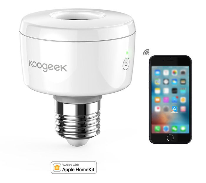 Koogeek adaptador bombilla Apple HomeKit
