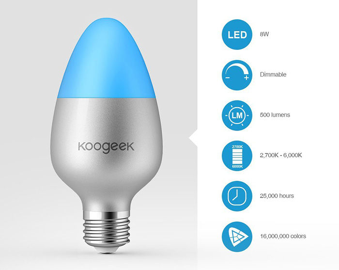 Koogeek bombilla LED Apple HomeKit