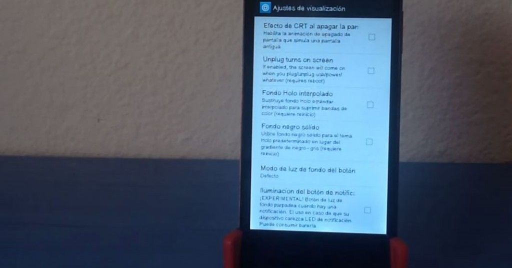 LED de notificaciones con botones capacitivos en Android