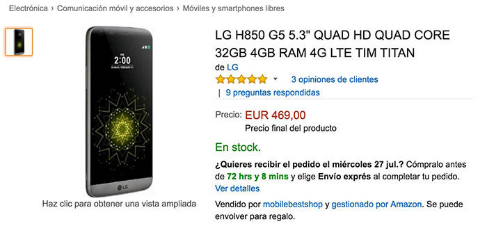 LG G5 oferta