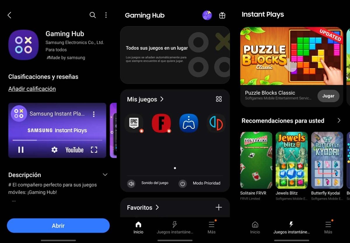 La app Game Launcher de Samsung se actualiza a Gaming Hub Es esto solo un cambio de nombre