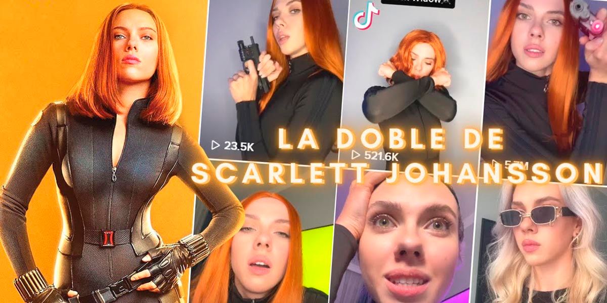 La doble de Scarlett Johansson rusa TikTok
