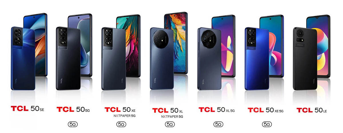 La serie TCL 50 llega con 7 móviles