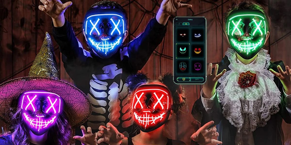 Las 5 mejores mascaras LED para Halloween con control por app