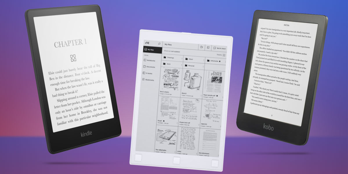 Las 5 mejores tablets de tinta electrónica para leer en