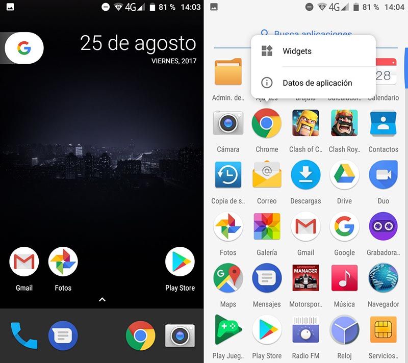 Launcher Android Oreo cualquier Android