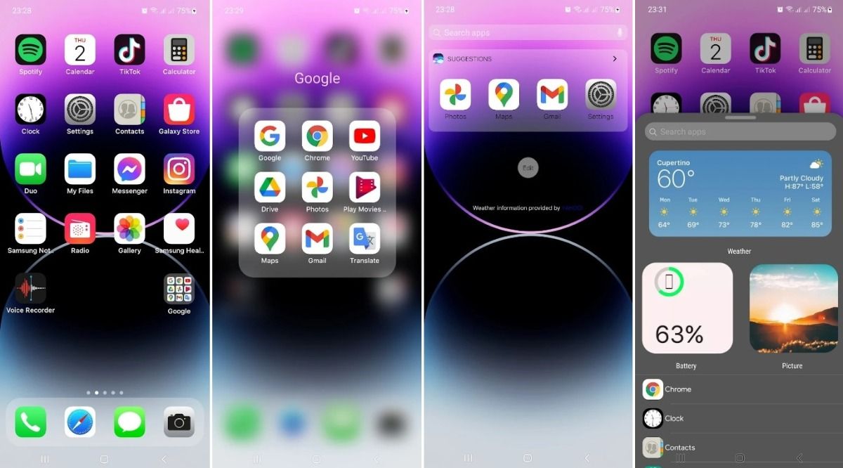 Launcher iOS 17 convierte tu teléfono Android en un telefono iOS
