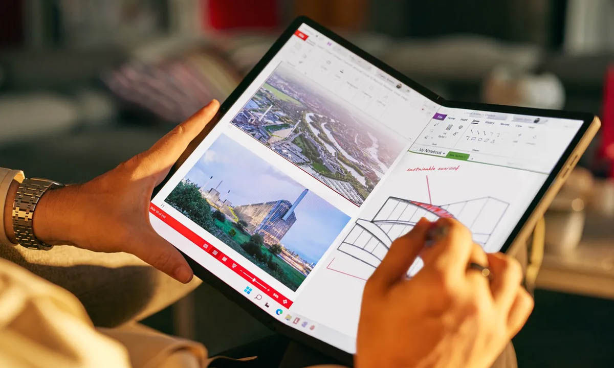 Lenovo ThinkPad X1 Fold 2022 pantalla diseño