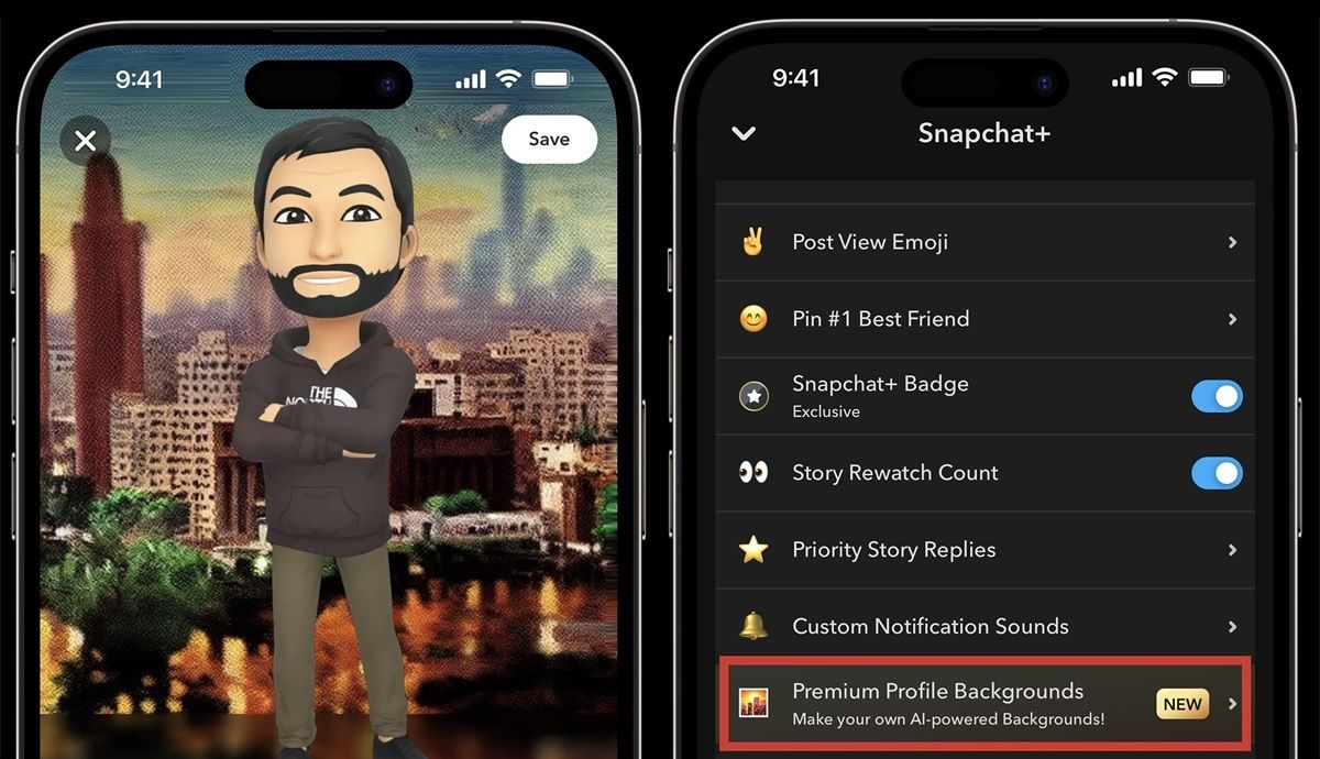Los fondos de perfil creados por IA llegan a la suscripcion de Snapchat