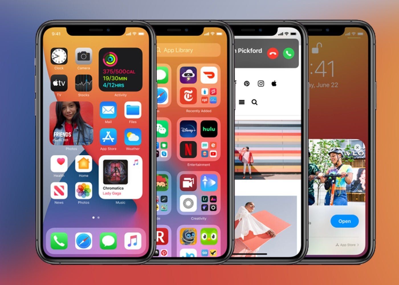 Los widgets con la estética de iOS Apple en la que se ha inspirado Xiaomi para sus propios widgets