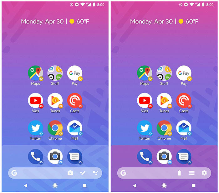 Mejor launcher Android P