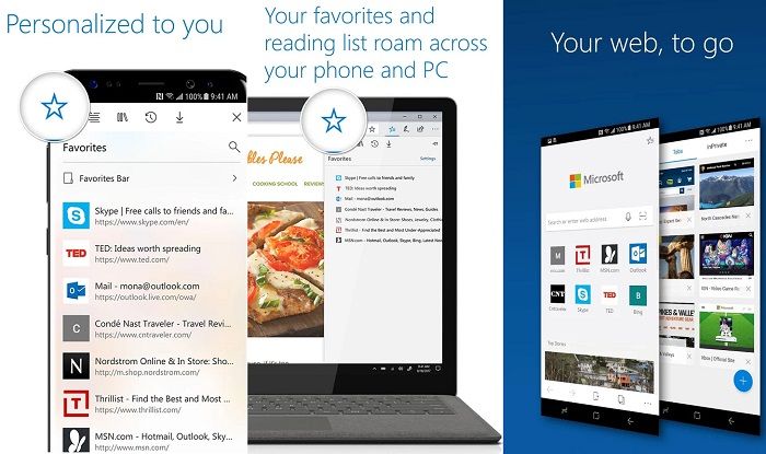 Microsoft Edge Preview navegador para Android