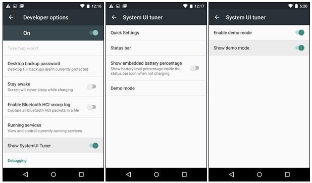 Modo Demo Android 5.2