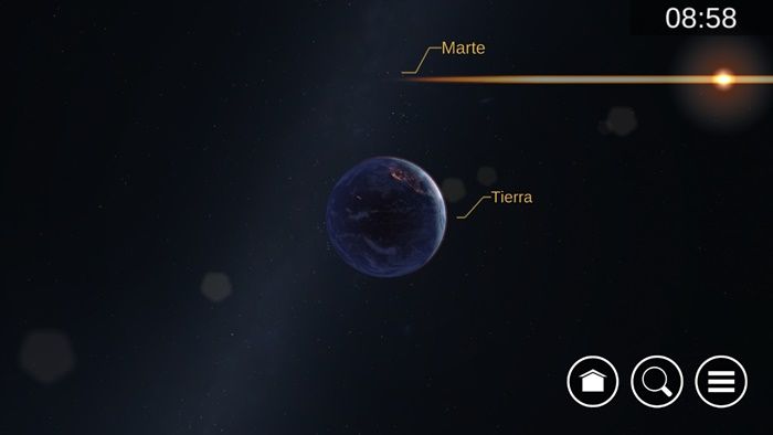 Modo exploración Mapa estelar