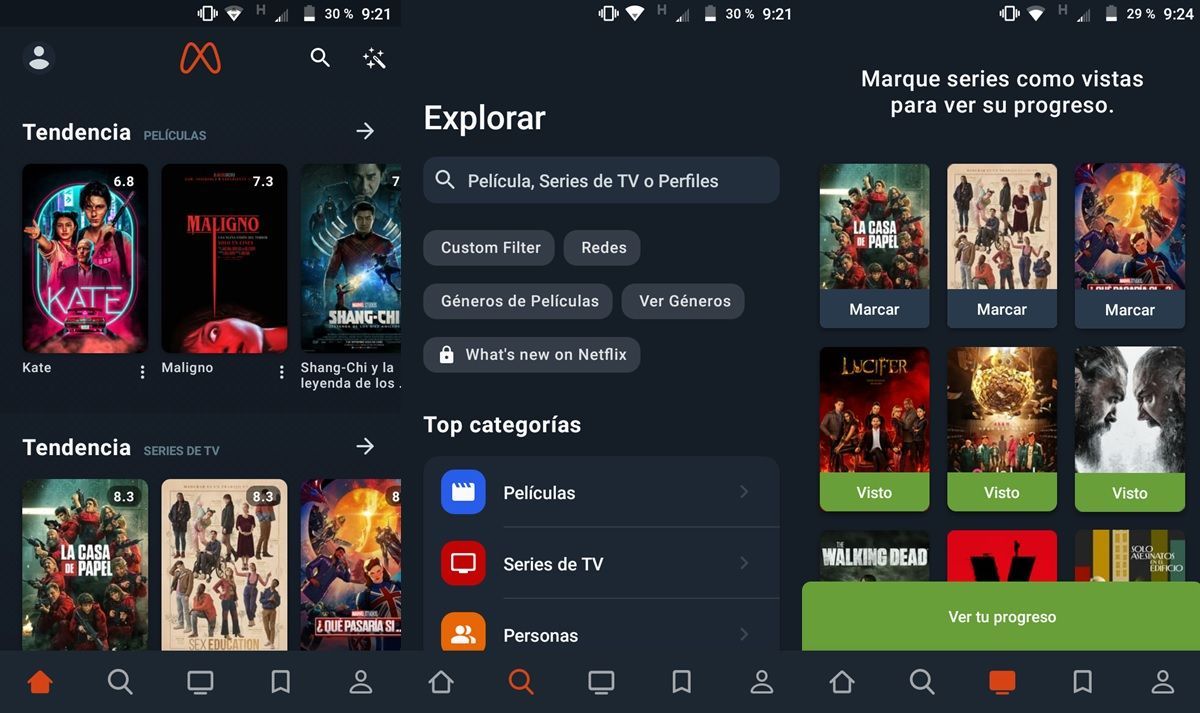 Moviebase para Android