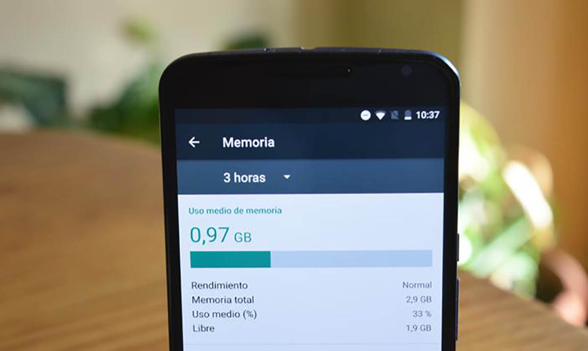Movil Android poca memoria RAM
