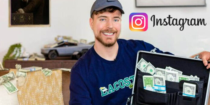 MrBeast regala 50 mil dolares en Instagram