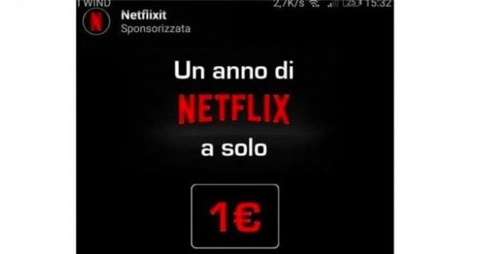 Netflix un euro por un año