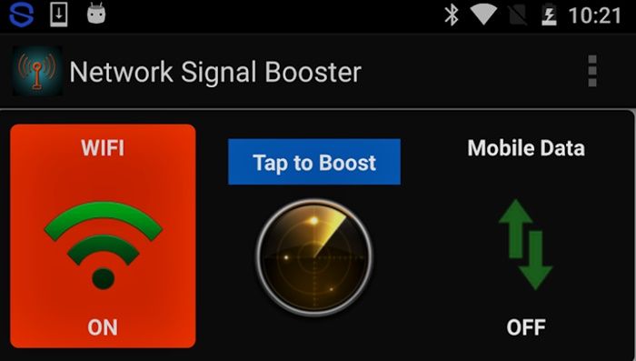 Network Signal Booster app