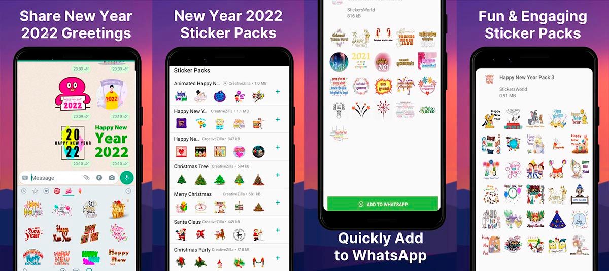 New Year Stickers for WhatsApp 2022