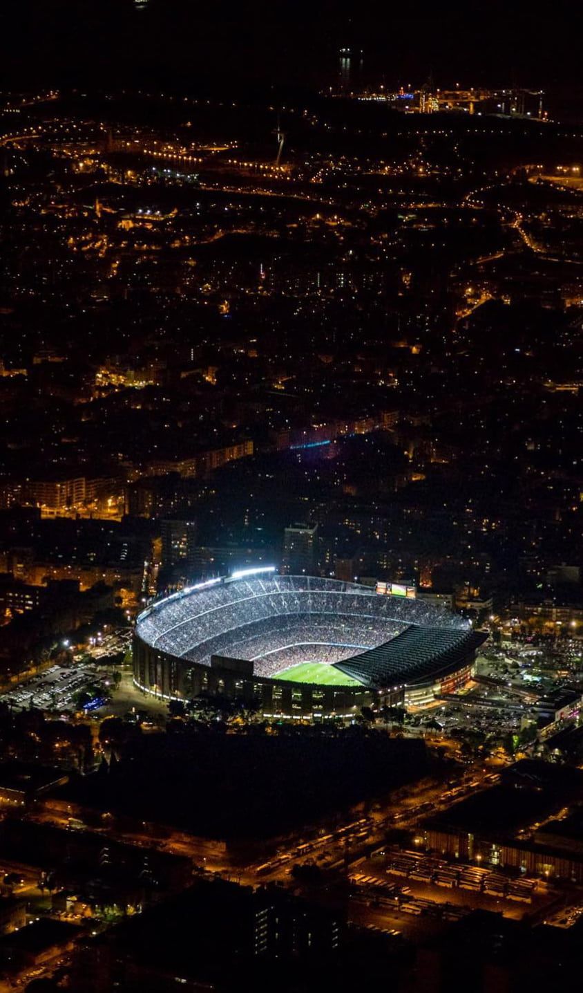 Noche en FC Barcelona estadio