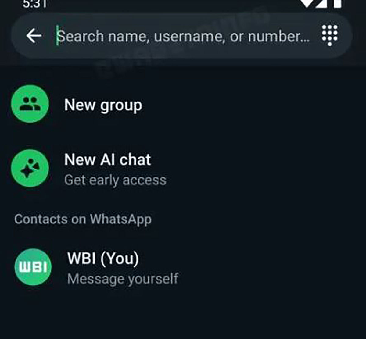 Nombres de usuario para WhatsApp