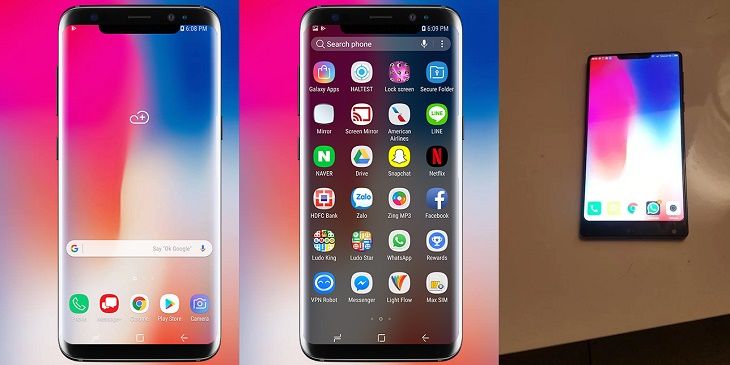 Notch iPhone X en Android