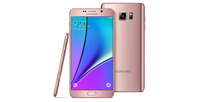 Note 5 rosa