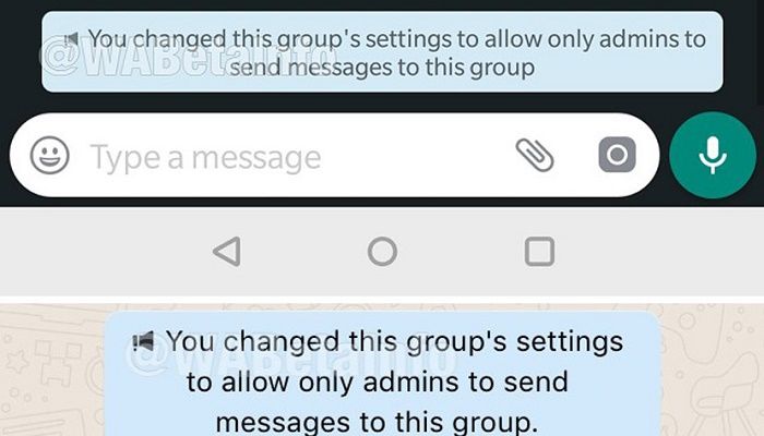 Notificación silenciar miembros grupo WhatsApp