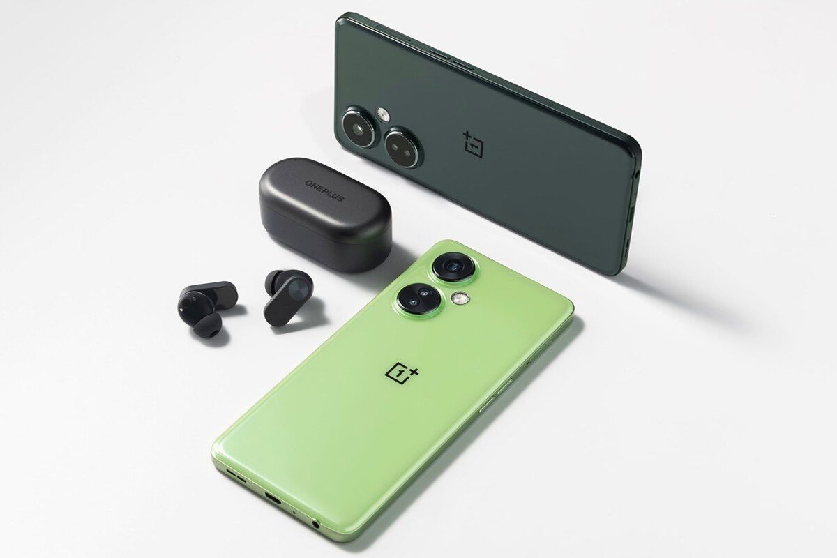 Nuevo OnePlus Nord CE 3 Lite 5G color negro y verde