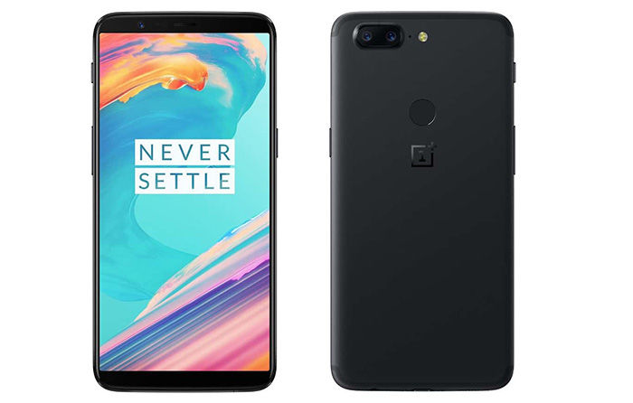 OnePlus 5T frontal trasera