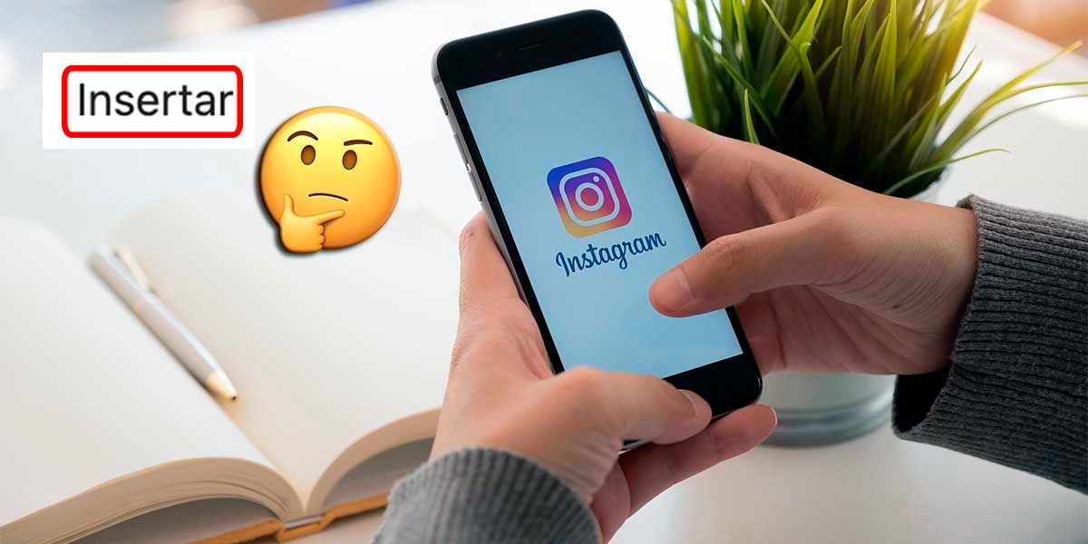 Opción Insertar Instagram qué significa