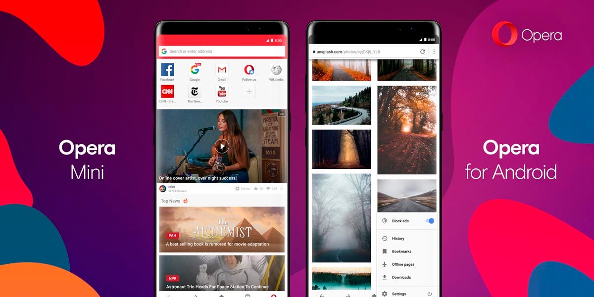 Opera browser Android