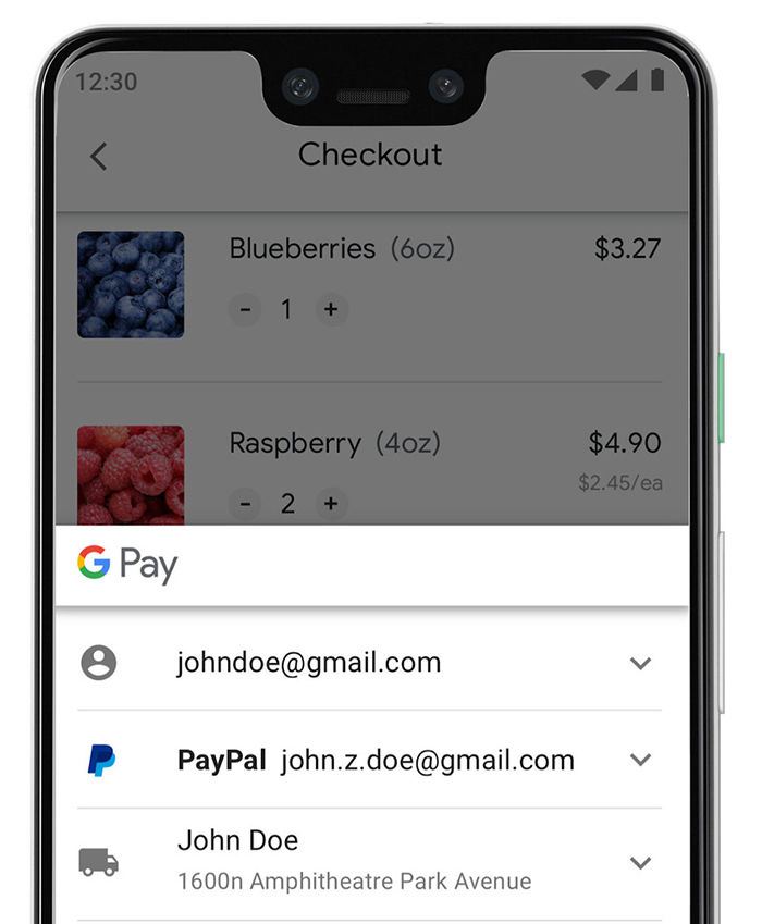 Paypal compatible con Google Pay