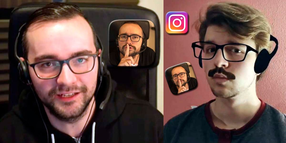 Poner gafas y bigote de ElXokas filtro Instagram
