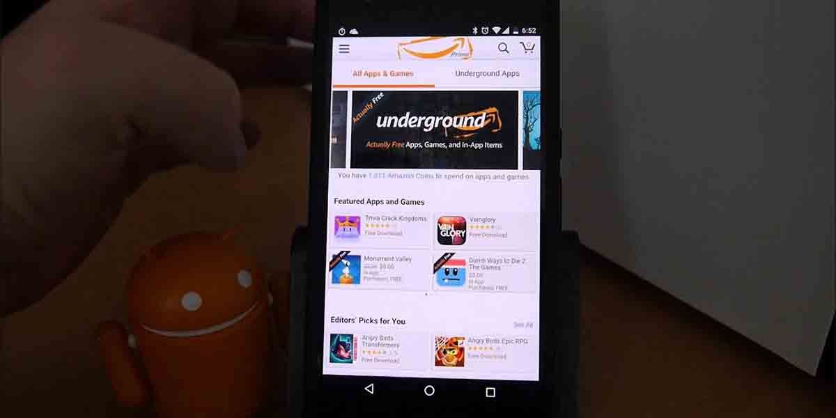 Problemas Amazon AppStore Android 12