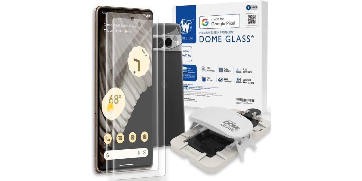 Protector Whitestone Dome Glass para el Pixel 7 Pro