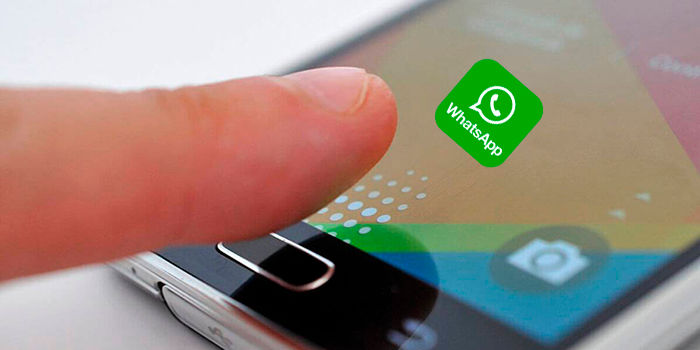 Proteger WhatsApp huella dactilar